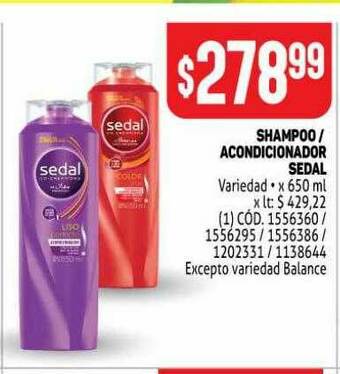 Makro Shampoo Acondicionador Sedal oferta