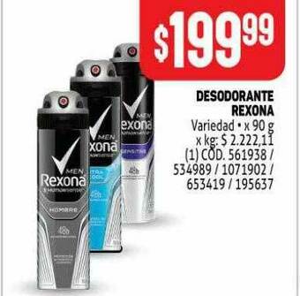 Makro Desodorante Rexona oferta
