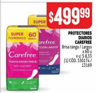 Makro Protectores Diarios Carefree oferta