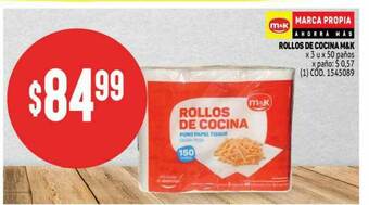 Makro Rollos De Cocina M&k oferta