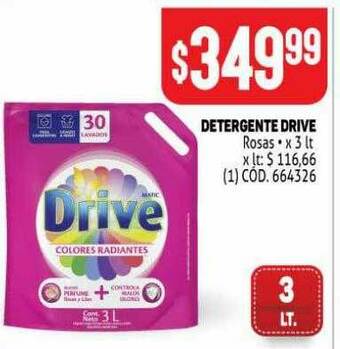 Makro Detergente Drive Rosas oferta