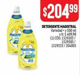 Makro Detergente Magistral oferta