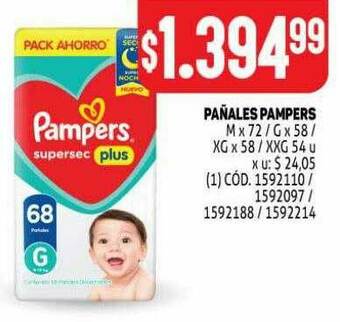 Makro Pañales Pampers oferta