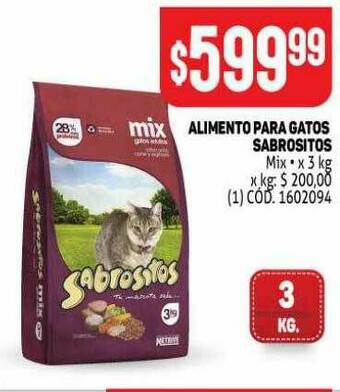Makro Alimento Para Gatos Sabrositos oferta