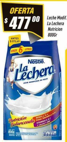 Supermercados Comodin Leche Modif. La Lechera Nutricion oferta
