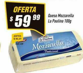 Supermercados Comodin Queso Mozzarella La Paulina oferta