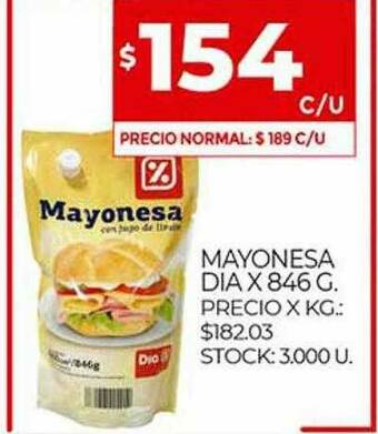 Supermercados DIA Mayonesa Dia oferta