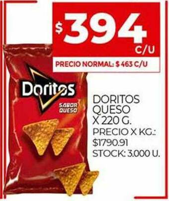 Supermercados DIA Doritos Queso oferta