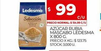Supermercados DIA Azúcar Rubia Mascabo Ledesma oferta