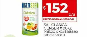 Supermercados DIA Sal Clásica Genser oferta