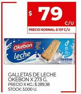 Supermercados DIA Galletas De Leche Okebon oferta
