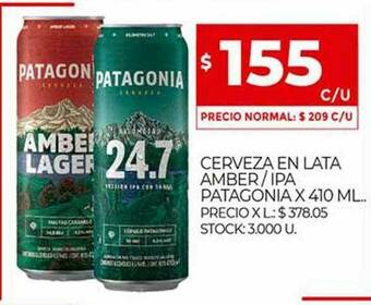 Supermercados DIA Cerveza En Lata Amber Ipa Patagonia oferta