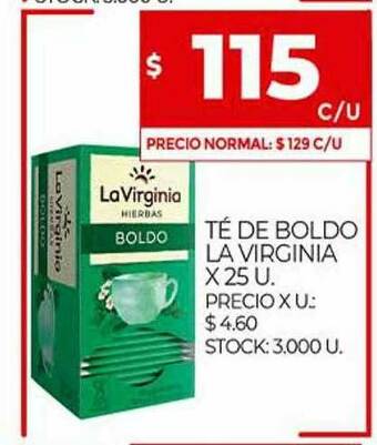 Supermercados DIA Té De Boldo La Virginia oferta