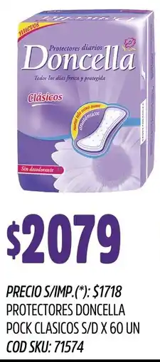 Supermercados Yaguar Doncella protectores pock clasicos s/d oferta