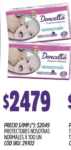 Supermercados Yaguar Nosotras protectores normales oferta