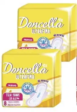 Supermercados Yaguar Doncella ultra fina toallas femeninas c/ alas suave oferta