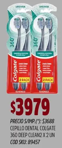 Supermercados Yaguar Colgate cepillo dental 360 deep clean oferta
