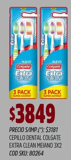 Supermercados Yaguar Colgate cepillo dental extra clean meiano oferta
