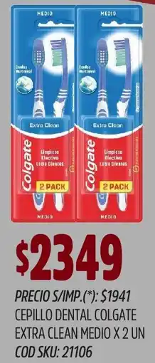 Supermercados Yaguar Colgate cepillo dental extra clean medio oferta