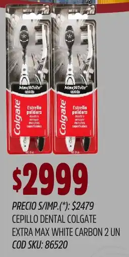 Supermercados Yaguar Colgate cepillo dental extra max white carbon oferta