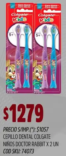 Supermercados Yaguar Colgate cepillo dental niños doctor rabbit oferta