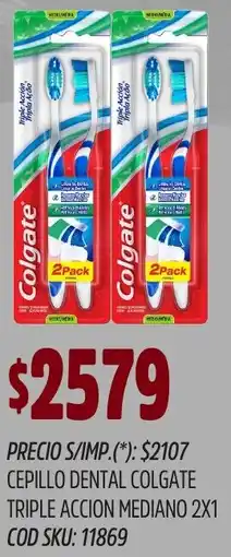 Supermercados Yaguar Colgate cepillo dental triple accion mediano oferta