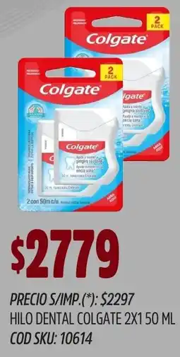 Supermercados Yaguar Colgate hilo dental oferta