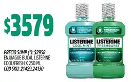 Supermercados Yaguar Listerine enjuague bucal cool/fresh oferta