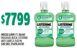 Supermercados Yaguar Listerine enjuague bucal anti caries oferta