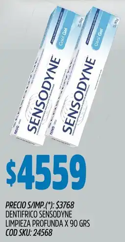 Supermercados Yaguar Sensodyne dentifrico limpieza profunda oferta