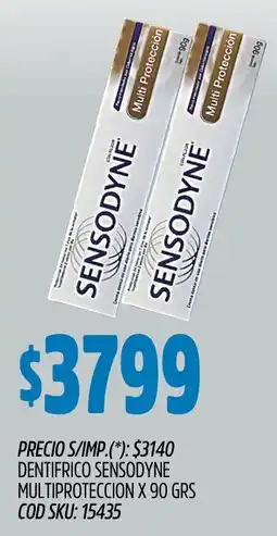 Supermercados Yaguar Sensodyne dentifrico multiproteccion oferta