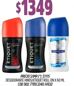 Supermercados Yaguar Hinds/etiquet desodorante roll on oferta