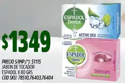 Supermercados Yaguar Espadol jabon de tocador oferta