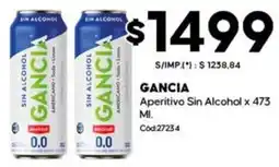 Diarco Gancia aperitivo sin alcohol oferta