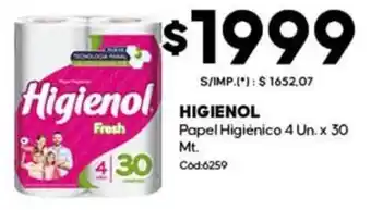 Higienol papel higiénico