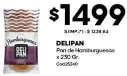 Diarco Delipan pan de hamburguesas oferta
