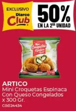 Diarco Artico mini croquetas espinaca con queso congelados oferta