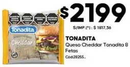 Diarco Tonadita queso cheddar tonadita 8 fetas oferta