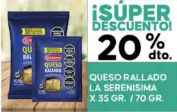 Diarco La serenisima queso rallado oferta