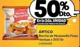 Diarco Ártico barrita de mozzarella finas hierbas oferta