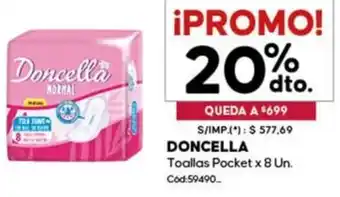 Diarco Doncella toallas pocket oferta