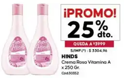 Diarco Hinds crema rosa vitamina A oferta