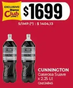 Diarco Cunnington gaseosa suave oferta