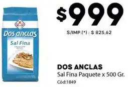 Diarco Dos anclas sal fina paquete oferta
