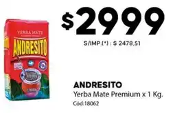 Diarco Andresito yerba mate premium oferta
