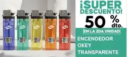 Diarco Okey encendedor transparente oferta