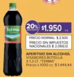 Carrefour Terma aperitivo sin alcohol visabores botella oferta