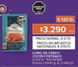 Carrefour Paladiní lomo de cerdo cocido feteado oferta