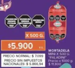 Carrefour Paladiní mortadela mini oferta