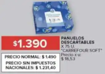Carrefour Carrefour soft pañuelos descartables oferta